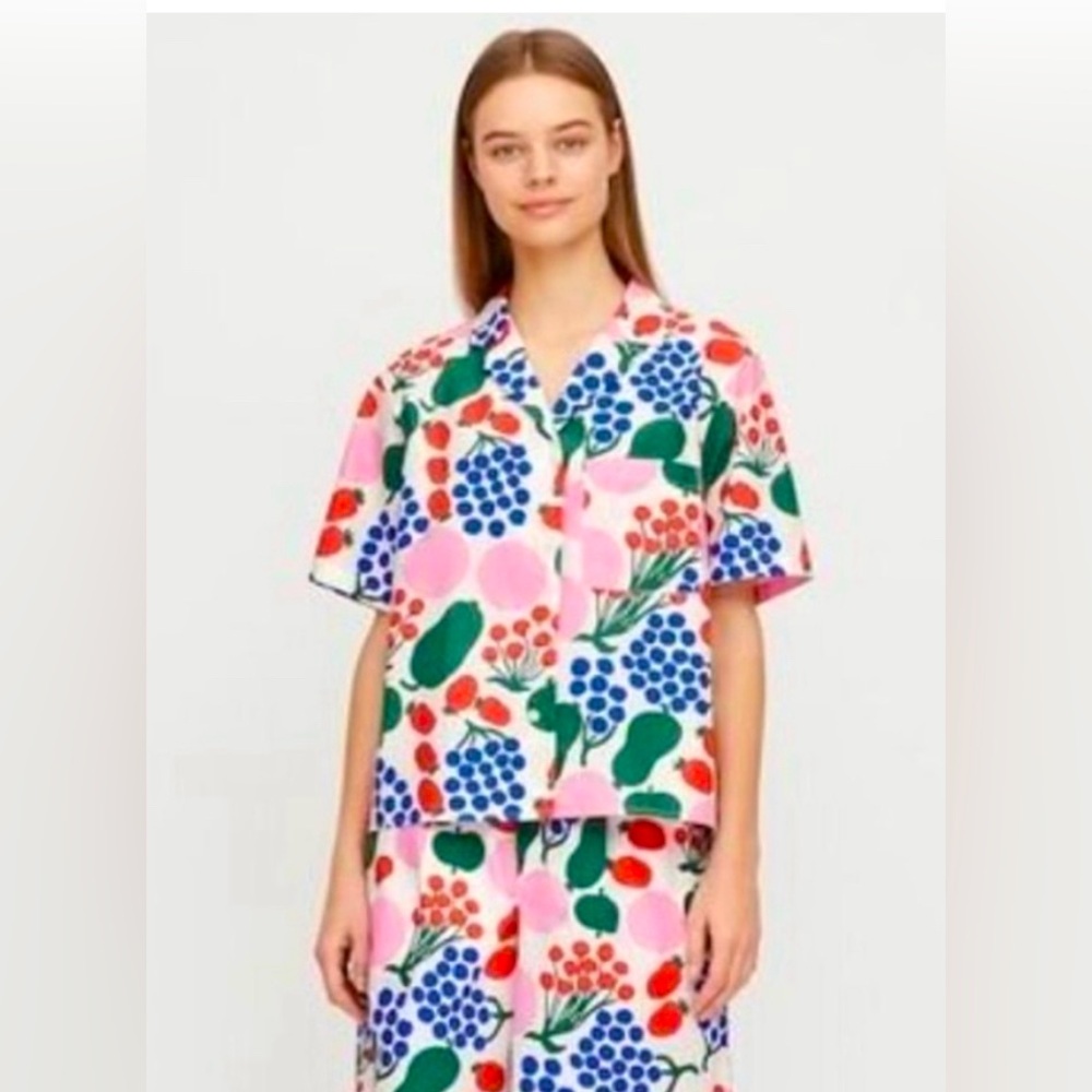 Uniclo x Marimekko Multicolor Floral Shirt